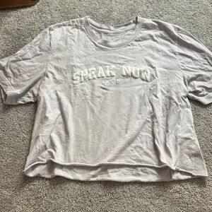 taylor swift speak now crop t shirt (official TS merch)